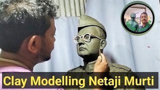 Netaji Subash Chandra Bose Fiberglass statue//Clay Art Netaji Murti//Fridomfiter Netaji Murti.