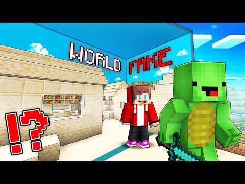 JJ And Mikey SURVIVING in The FAKE Minecraft World