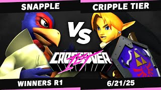 Crossover ICT #108 - Snapple (Falco) VS. Cripple Tier (Link) - Winners R1