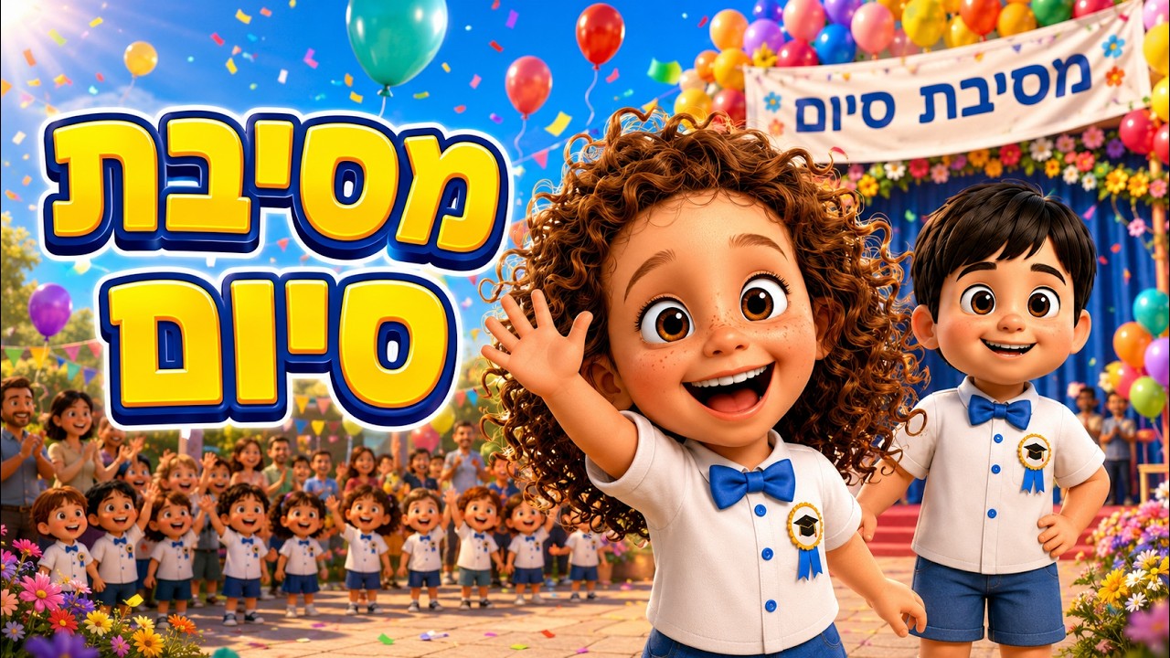 🎓 שיר מסיבת סיום גן מרגש | איזה כיף היה לנו בגן 😍 | פיקבו Peekaboo