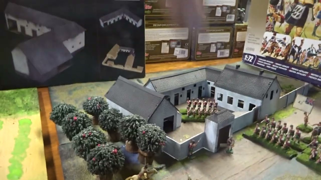 Bob's From the Basement, 3/12/2023, Revisiting La Haye Sainte the Waterloo sets.