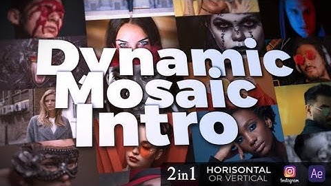 Dynamic Mosaic Intro | After effects templates free download