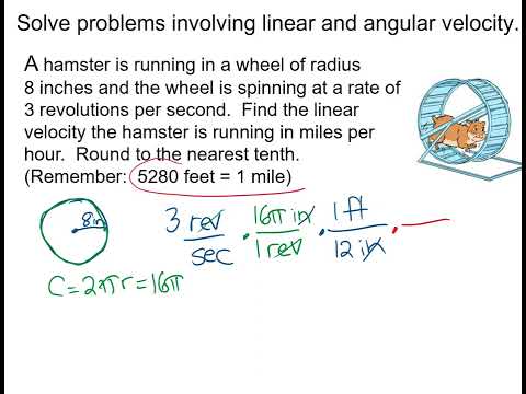 Trig Convert Angular to Linear Velocity