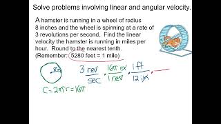Trig Convert Angular to Linear Velocity