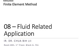 FEM Lecture08 Fluid Related Applications (2020.07.06) screenshot 1