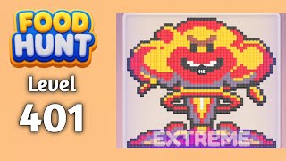 Food Hunt Pixel puzzle level 401 walkthrough solution gameplay 
