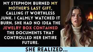 My Stepmom Tossed My Late Mother's Gift Into The Fireplace. It's Just Junk! She Laughed. When She...