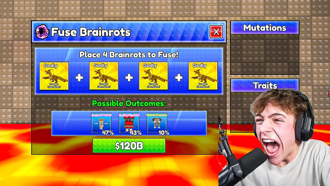 fusing 4 GODLY BRAINROTS..