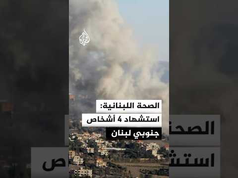 الصحة اللبنانية: استشهاد 4 أشخاص في غارات إسرائيلية على بلدة يحمر الشقيف بقضاء النبطية جنوبي لبنان
