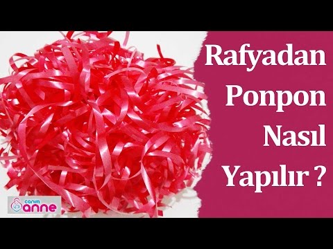 Rafyadan Ponpon Nasıl Yapılır ? 23 Nisan Etkinlikleri - Kendin Yap - DIY @Canım Anne