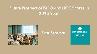 Seminar of Future Prospect of EXPO and LIOC Shares in 2023 Year #csesinhala #cse #investment