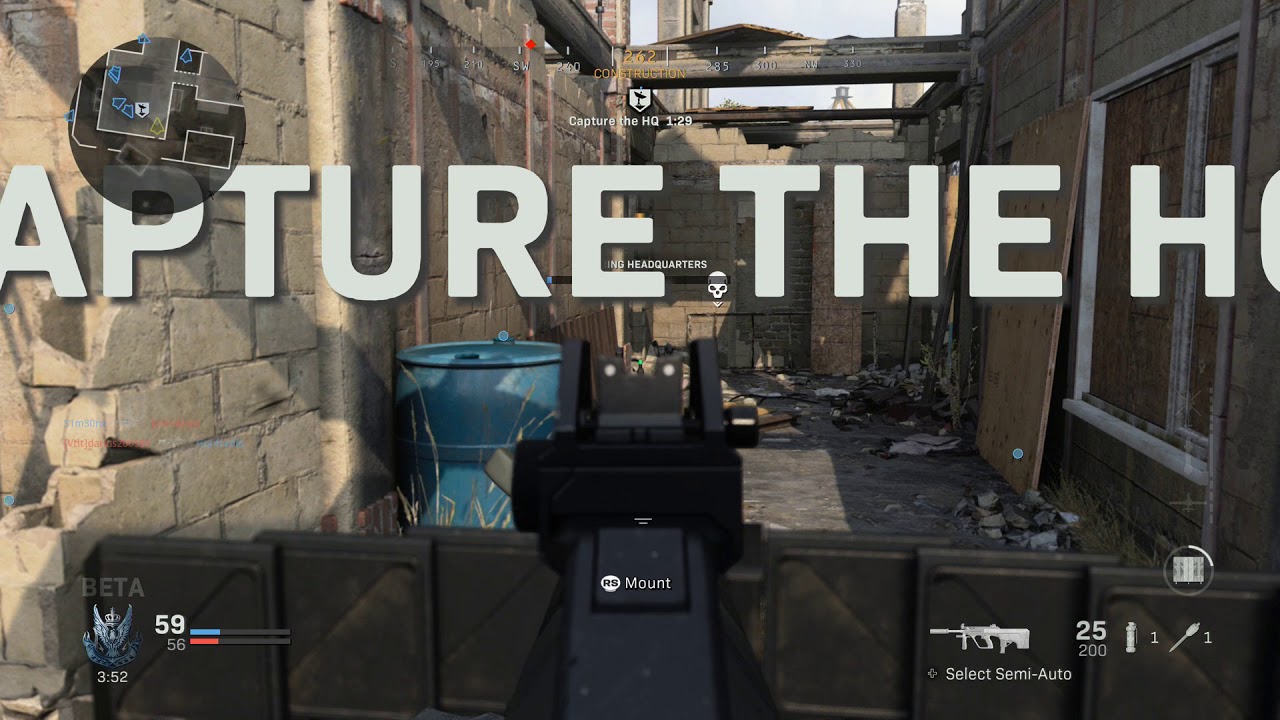 Modern Warefare Beta XBOX ONE X First Game (1080p)