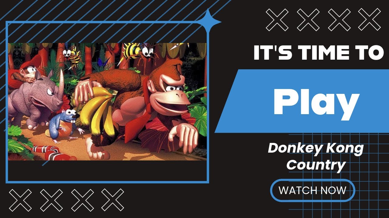 Lets Play Donkey Kong Country on the SNES - Part 1