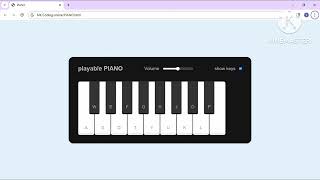 piano using html css and javascript