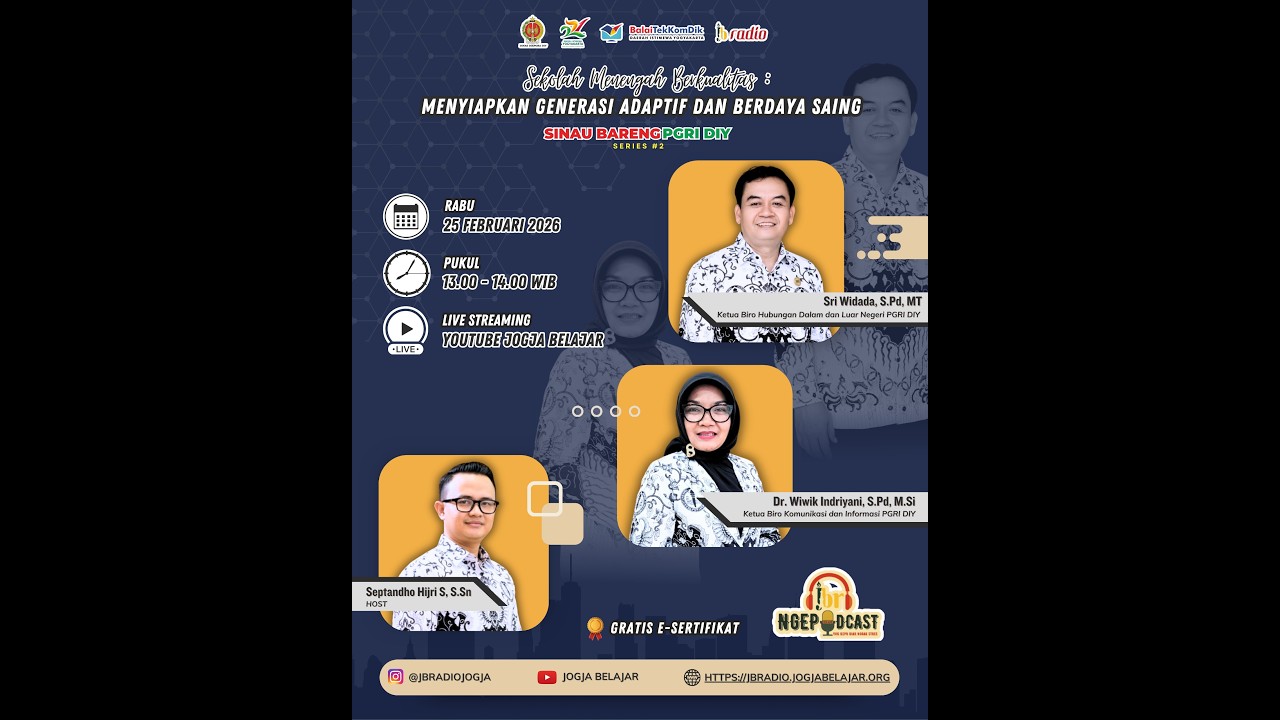 JBR NGEPODCAST | MENYIAPKAN GENERASI ADAPTIF DAN BERDAYA SAING