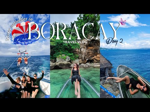 BORACAY VLOG 2022 day 2 🌴crystal kayak, island hopping, water activities l Faye Louise