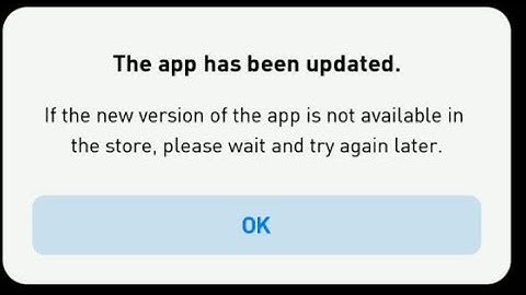 The App Has Been Updated Fix PES 2019