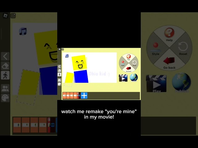 You're mine in my movie! #roblox #mymovie #noob #baldi #baldisbasics class=