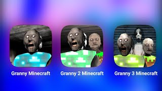 Granny In Minecraft Atmosphere | Granny 2 In Minecraft Atmosphere | Granny 3 In Minecraft Atmosphere