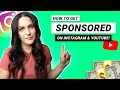 HOW TO GET SPONSORED ON INSTAGRAM & YOUTUBE (7 Secrets!)
