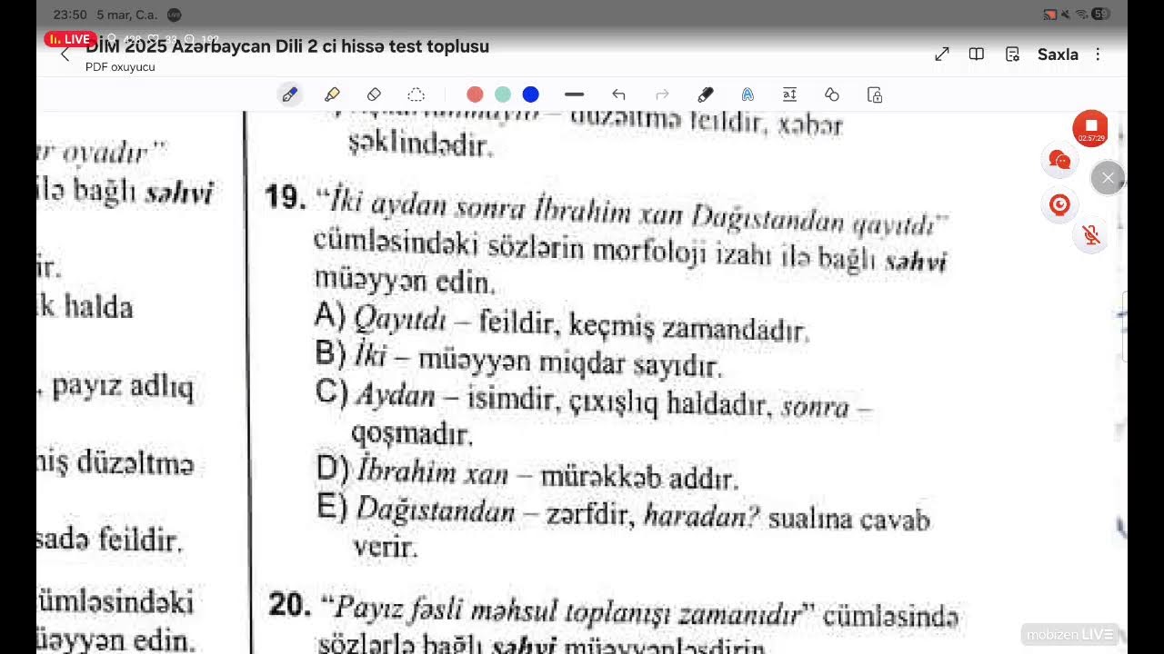 11-ci sinif buraxılış imtahanına hazırlaşanlara dəstək!