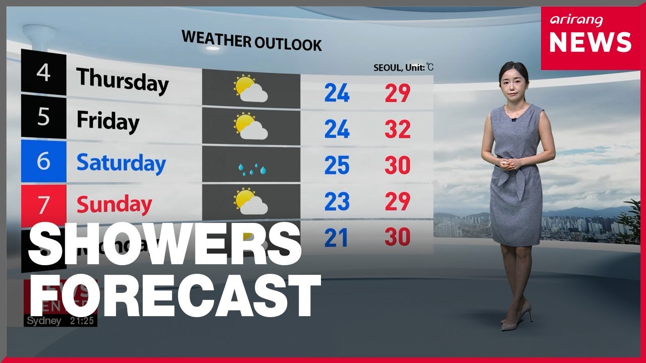 [Weather] Rain forecast tomorrow around the central areas and the south ...