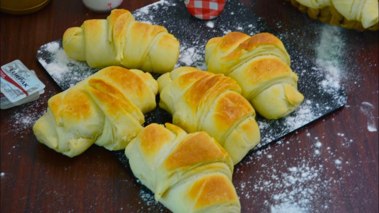 كرواسون 🥐 بعجينة طرية وطريقة كتير سهلة لا تفوتكم Croissant