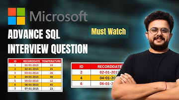 Microsoft SQL Interview Question | Senior Data Analyst | Deepankar Pathak