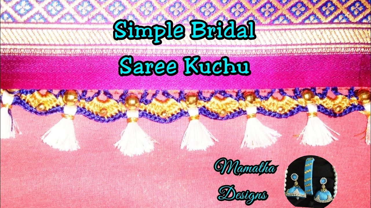 Simple Bridal Saree Kuchu #sareekuchudesign #simplekuchu |krosha ...