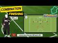 🔥Combination Finishing drills l 4가지 마무리 훈련 シューティングトレーニング#football #footballtraining