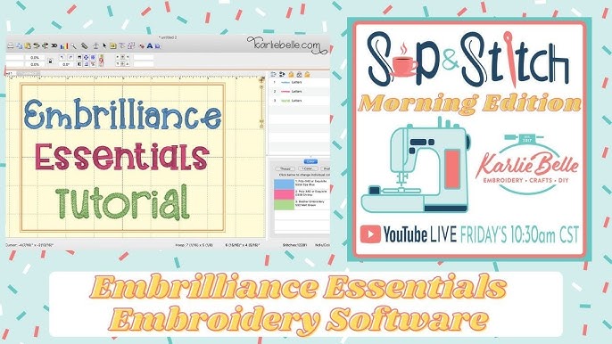 Embrilliance Embroidery Software: Best program for Beginners - Karlie Belle