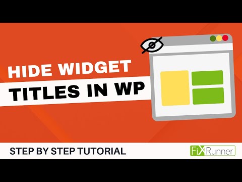 How To Hide Widget Titles In WordPress
