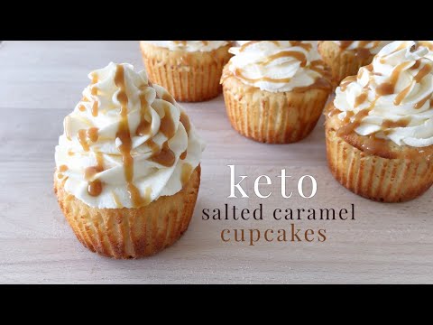 Keto Salted Caramel Cupcakes