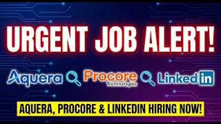 URGENT JOB ALERT! Procore & Aquera Hiring | Software Engineer & Backend Internship 2026