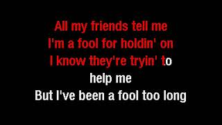 Keith Whitley - Between An Old Memory And Me (Karaoke) - Dancing Frog Karaoke