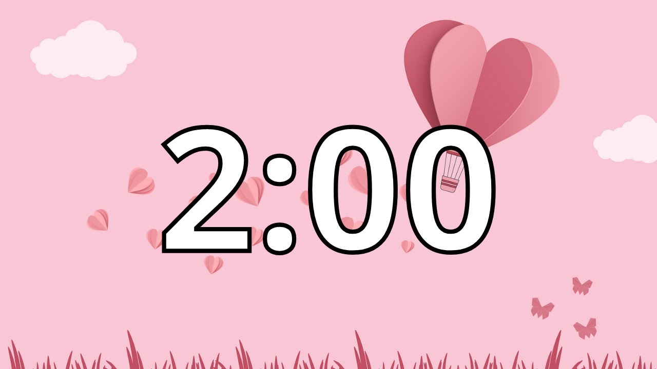 2 Minutes Timer with Music | Valentine's Day Timer