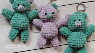 Teddy Bear Keychain Crochet Pattern screenshot 3