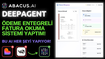 TEK PROMPTLA ÖDEME ENTEGRASYONLU FATURA OKUMA SİSTEMİ YAPTIM! Abacus AI DeepAgent Çok İyi!