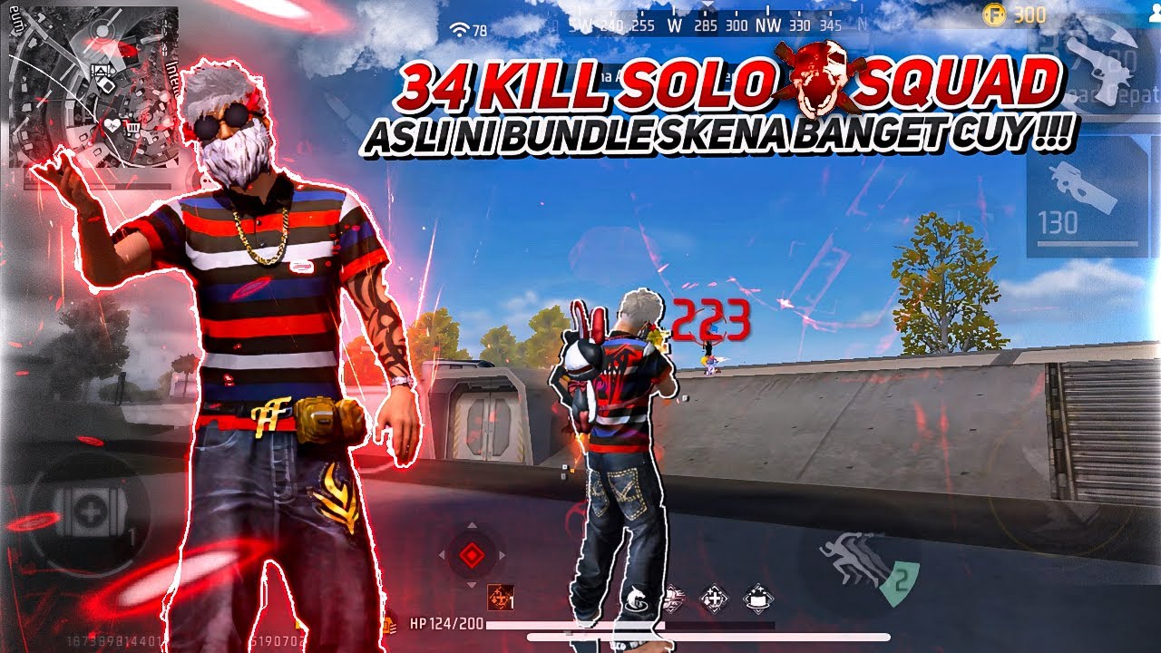 34 KILL SOLO VS SQUAD | ASLI INI BUNDLE SKENA BANGET cuy!!! - YouTube