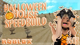 HALLOWEEN HOUSE LAYOUT SPEEDBUILD | Roblox Bloxburg