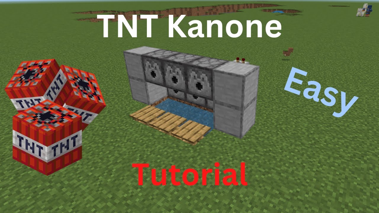 Wie Baut Man Einen Rüstungsständer In Minecraft Einfache Minecraft Bedrock TNT Kanone I Tutorial I (MCPE/Xbox/PS4