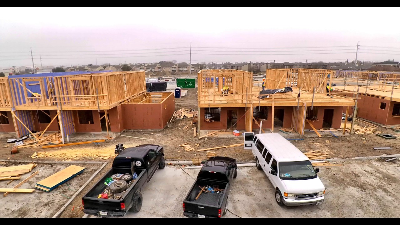 Razor Construction Woodbend Townhomes Day 18 YouTube