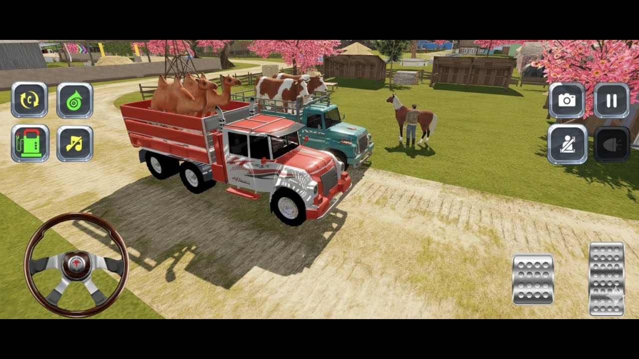 Animal cargo Truck drive simulator 3D  - Animal transport cargo driving simulator gameplay Android