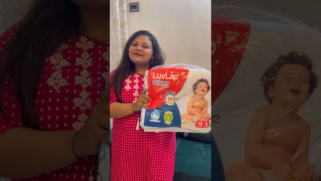 Luvlap diaper review🧚🏻&zwj;♀️supercomfy budgetfriendly antirash longlasting protection#luvlap#diapers