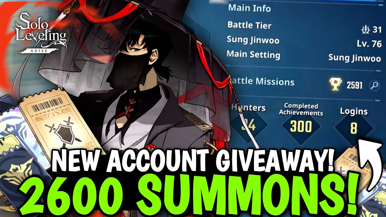 I Summoned 2600 Times on a Fresh Solo Leveling: Arise Account – And I'm Giving It Away!