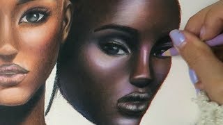 🌈 Colouring Skin Tones Using Prismacolor Pencils [Timelapse] by Genine Labis