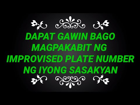 Video: Ano Ang Gagawin Kung Ang Plaka Ng Lisensya Ay Tinanggal Mula Sa Kotse