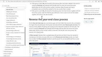 D365 F&SC A to Z 2.0 - Y is for Year-End Close