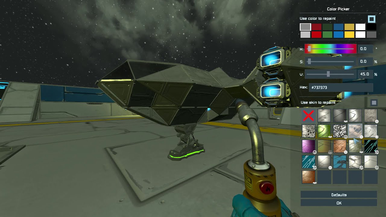 How to Paint Blocks in Space Engineers YouTube