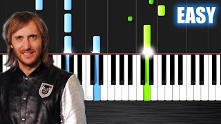 Video thumbnail of "David Guetta - Titanium ft. Sia - EASY Piano Tutorial by PlutaX - Synthesia"